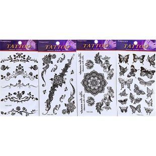 Флеш Тату 10*02,5см черно-белая Tattoo ST-1630