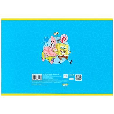 Альбом для малювання А4 12арк Kite мод.241 SpongeBob SquarePants SB25-241