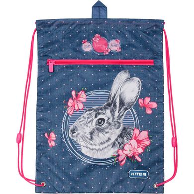 Сумка для взуття KITE мод 601 Education Fluffy bunny K19-601M-3 з карманом