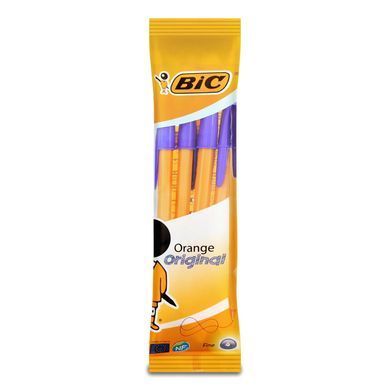 Ручки шариковые BIC набор 4шт Orange блистер bc51633*, Синий