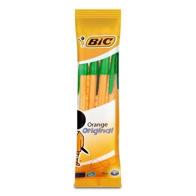 Ручки шариковые BIC набор 4шт Orange блистер bc51633*, Синий