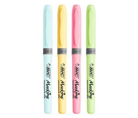 Маркери текстові набір 4шт BIC Highlighter Grip 964859