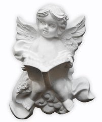 Фігурка гіпс для декор гіпс Ангел з книжкою 11см БР-B01001