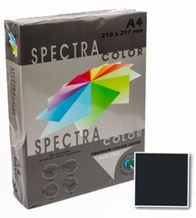 Бумага цветная для принтера Насыщенный тёмный А4 80г/м 500л. SPECTRA color, черный насыщенный