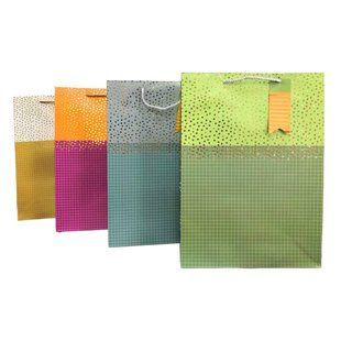 Пакет подарочный бумажный 30*41,5*12см ООПТ Клеточка 937-L