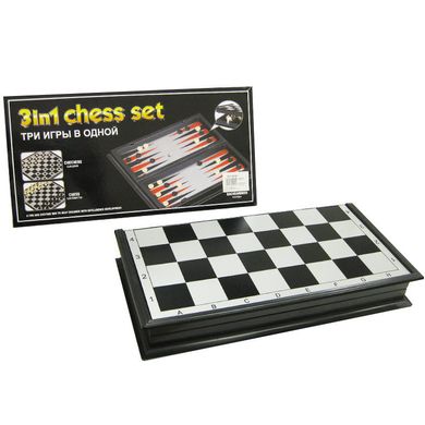 Шахматы магнитные 30*30см (+нарды+шашки) 13806
