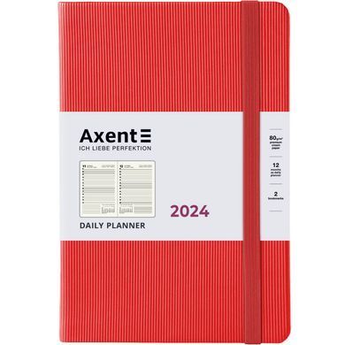 Ежедневник 2024 А5 Axent Partner Lines 8815-24-A, пурпурный