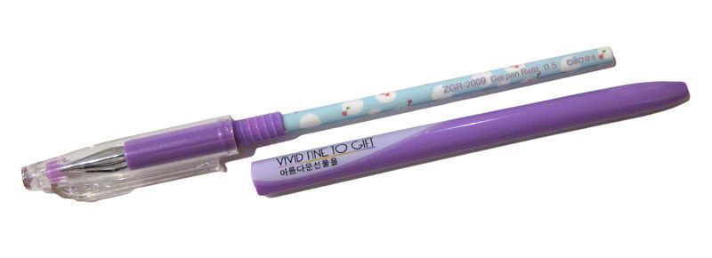 Ручка гелевая Vivid Fine to Gift 0,38мм ZGP-222, Синий