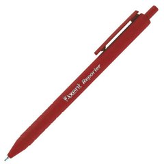Ручка шариковая масляная Axent Reporter автоматическая, красная AB1065-06-А