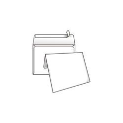 Конверт паперовий С6 (162*114) Білий самоклейка відривна стрічка С6-3/SNC6L