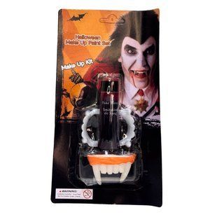 Хеловін Іграшка для Halloween Щелепи ікла вампіра + штучна кров №26-161