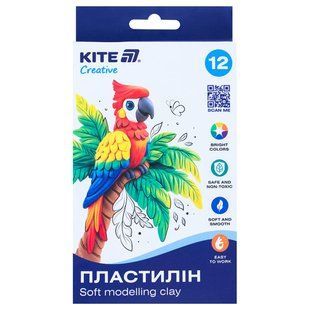 Пластилін восковий Kite набір 12кол по 16гр Creative K-086