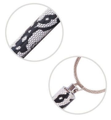 Ручки в наборе Langres Lace 1шт + цепочка 70см, черная LS.402027-01