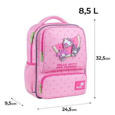 Рюкзак (ранець) м'який Kite мод 559 Education teens HK26-559XS-2 Hello Kitty 32,5*24,5*9см