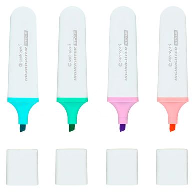 Текстовий маркер Centropen Highlighter Style 1-4,6мм пастельні кольори 6252*, Рожевий