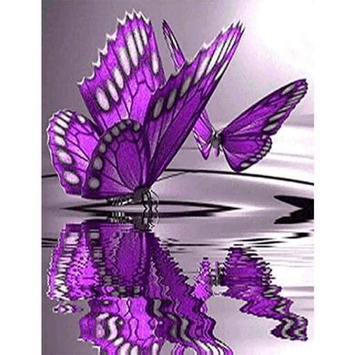 Алмазна мозаїка по номерам на холсті 40*50см Sultani ST-00133 Чарівні метелики