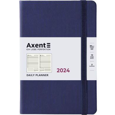 Щоденник 2024 А5 Axent Partner Lines 8815-24-A - синій темний