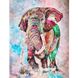 Картина раскраска по номерам на холсте - 40*50см Sultani ST8027-8/X1841 Разноцветный слон