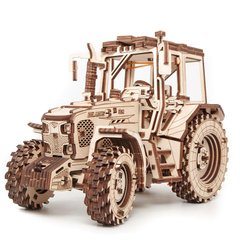 Деревянная сборная механическая 3D модель EVA Eco-Wood-Art TRACTOR BELARUS-82 001157