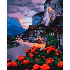Картина по номер. на холсті 40*50см Идейка КН2262 Літо у Швейцарії