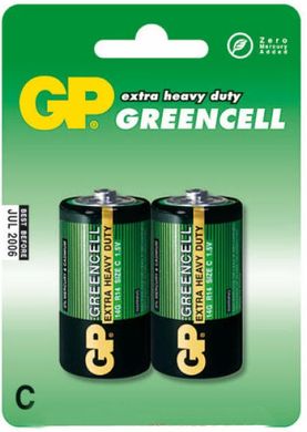 Батарейка GP 1шт 14G-U2 сольова R14, C