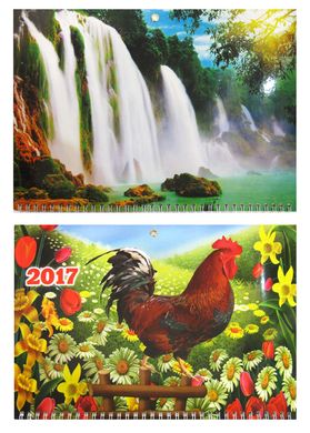 Календар настінний 2017 Контраст односекційний