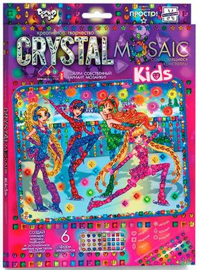 Набір для творчості DankoToys DT CRMk-01-02 Мозаіка Crystal Mosaic Kids Гламурні красуні