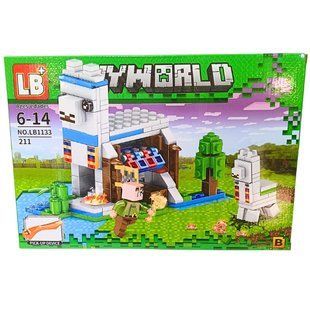Конструктор 3D Blocks My World Mine Minecraft майнкрафт 4в1 211 елементів К094/LB1133-B