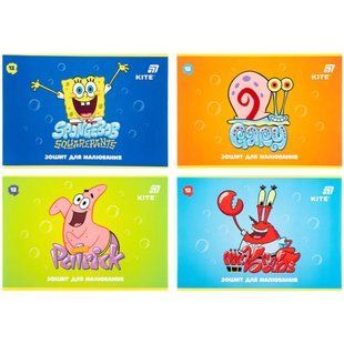 Альбом для рисования А4 12л Kite мод.241 SpongeBob SquarePants SB26-241