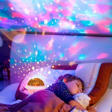 Нічник-проектор дитячий Зоряне небо Night Light (заряд. від USB + батар.) 023