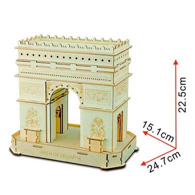 Модель 3D дерев'янна сборна WoodCraft XF-G014 Триумфальна арка 24,7*15,1*22,5см