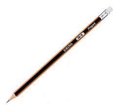 Олівець простий Maped Black Peps 2B з ластиком 851722