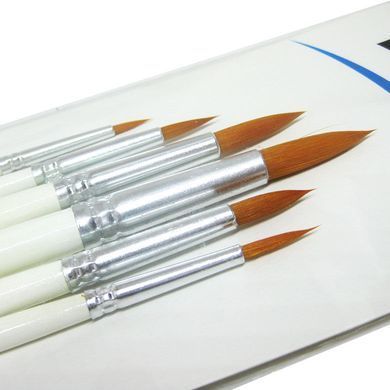 Набор кистей 6шт Bomeijia Artist Brushes синтетика круглая К1339