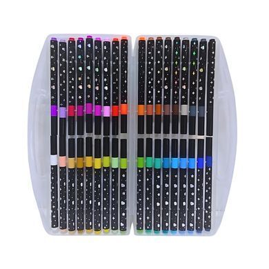 Маркери Glitter Color набір 36шт Глітер 3301-36 пласт. бокс