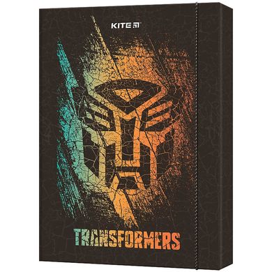 Папка-короб А4 на резинках Kite картон для труда Transformers TF23-213