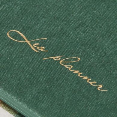 Еженедельник 2026 10*17см Leo Planner мягкий Bloom 252714, Зеленый темный