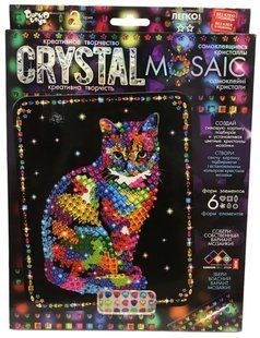 Набір для творчості DankoToys DT CRM-02-09 Мозаіка Котик Crystal Mosaic