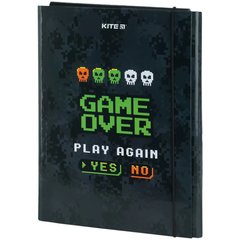 Папка-короб А4 на гумках Kite картон для праці Game over K23-213-02