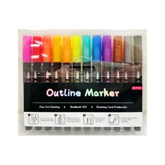 Маркер универсальный глиттерный OutLine Marker набор 24 шт 04475-S24