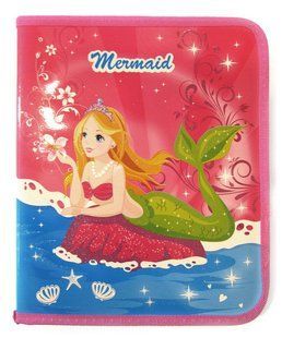 Папка для тетрадей А5+ Мультяшки на молнии Mermaid 7860
