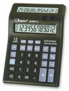 Калькулятор Kenko KK-8585-12 подвійний екран
