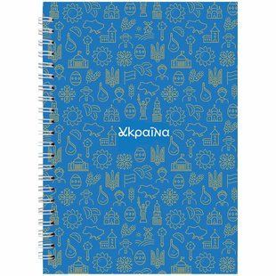 Блокнот спіраль А5 Axent 96арк ТВП №23 8032-23-A