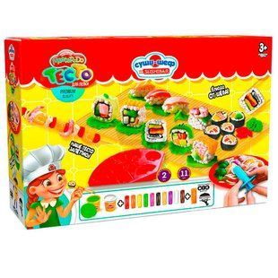 Маса для ліплення DankoToys MasterDo 10кол + 2баночки + аксесуари Суши шеф TMD-10-02