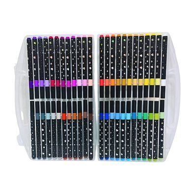 Маркери Glitter Color набір 48шт Глітер 3301-48 пласт. бокс