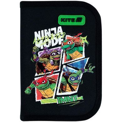 Пенал 1 отделение с 2 отворотами Kite мод 622 Ninja Turtles NT26-622