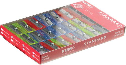 Точилка KUM 100-1 FT без конт, пластик флуорисц.