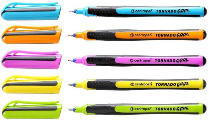 Капілярна ручка CENTROPEN Tornado 0,3мм пише синім 4775, Золотий