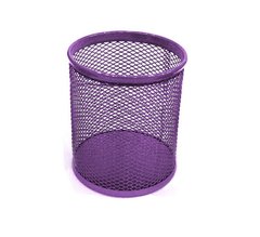 Стакан для ручек Металл Сетка №2 Фиолетовый Д80мм