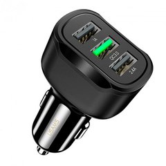 СЗУ Usams US-CC100 C17 3USB 5V2,4A-5V1A QC3.0 Black CC100TC01