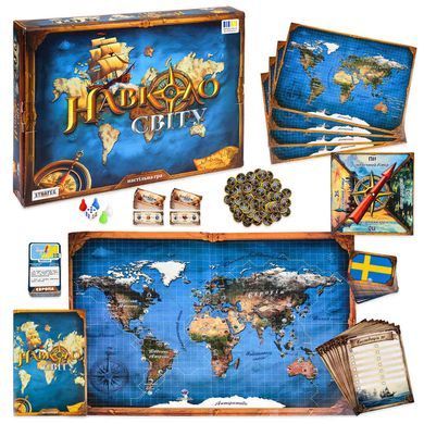 Игра настольная Strateg 30110 Вокруг света (укр)
